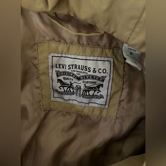 Levi's Women’s Parka Khaki Brown Oversized Hooded - Picture 12 of 15